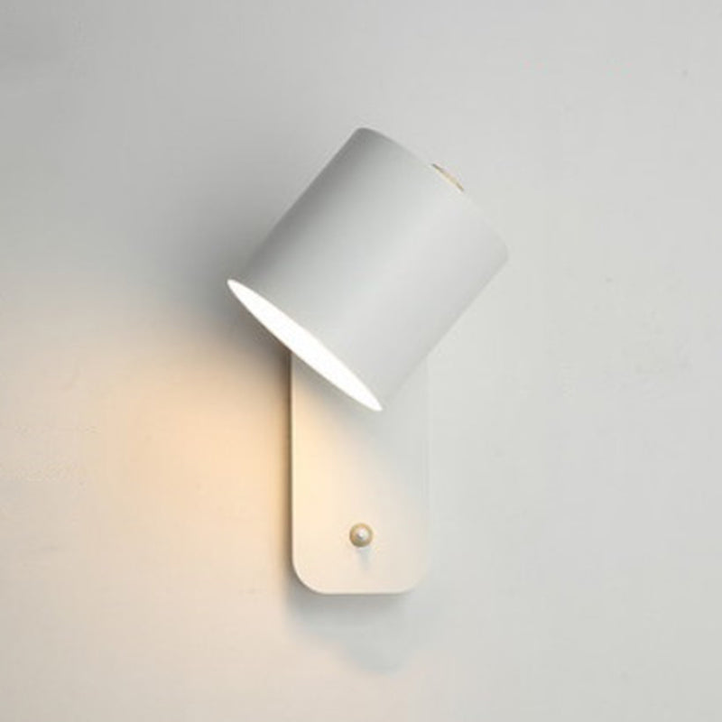 1 Light Metal Wall Mounted Wall Lights Modern Cylinder Wall Sconces Lighting Fixtures for Dining Room