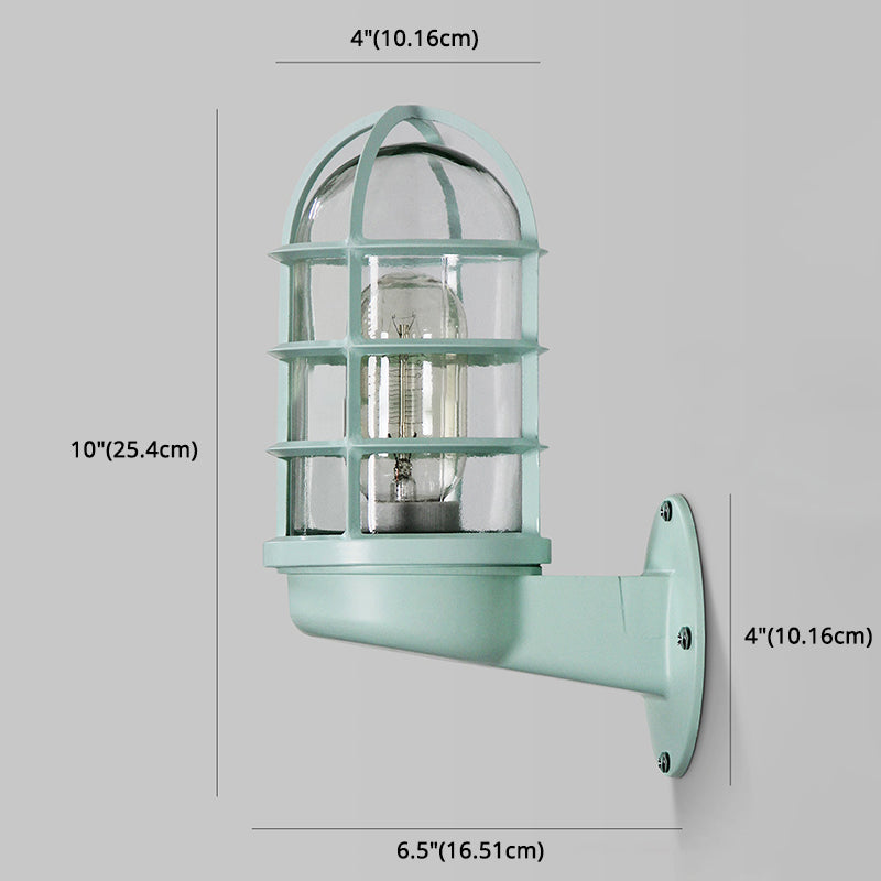 1 Light Metal Wall Mounted Wall Lights Modern Lantern Wall Sconces Lighting Fixtures for Bedroom