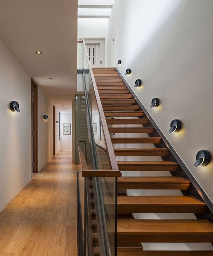 Disc rotondo Disc Acrilico Apparecchi per illuminazione a parete Lampada moderna a parete per camera da letto