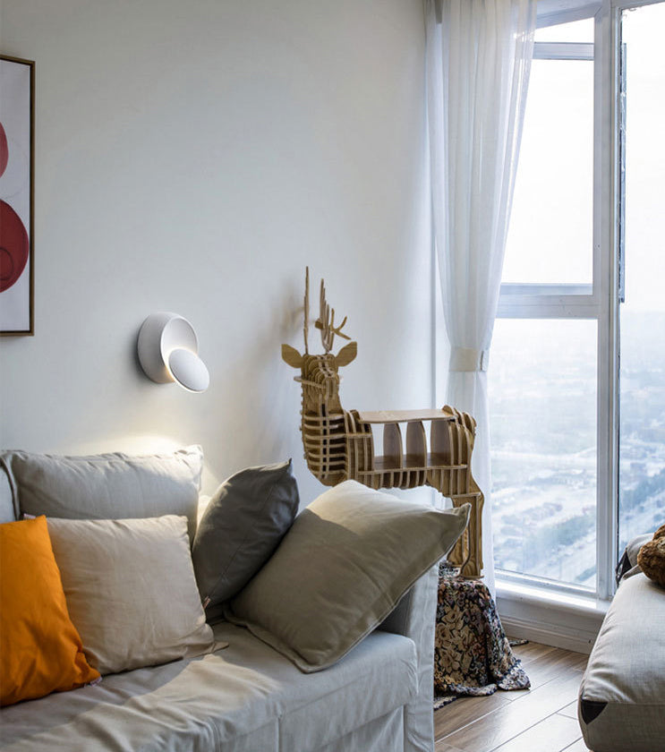 Disc rotondo Disc Acrilico Apparecchi per illuminazione a parete Lampada moderna a parete per camera da letto