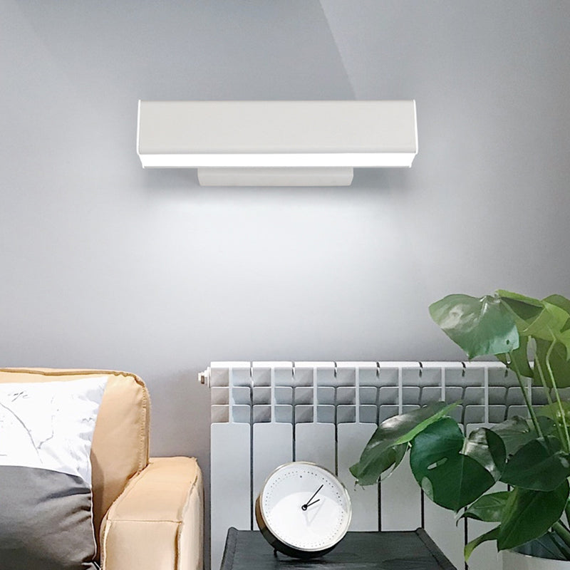 Rectangular Metal Wall Lighting Fixtures Modern Wall Mounted Light Fixture for Bedroom