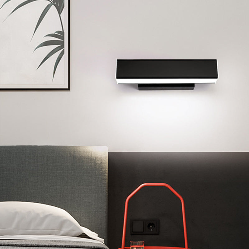 Rectangular Metal Wall Lighting Fixtures Modern Wall Mounted Light Fixture for Bedroom