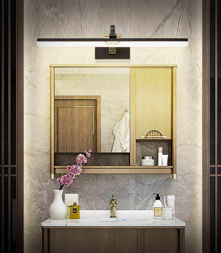 Style minimaliste moderne Séponction murale rationalisée Copper Copper Flush Mount Murce pour la salle de bain