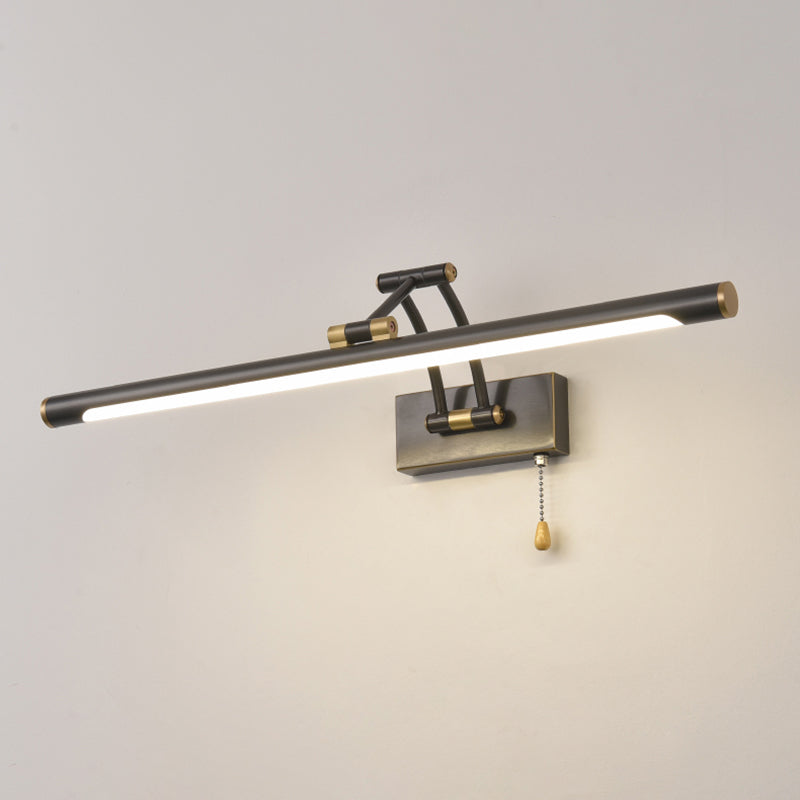 Mitte des Jahrhunderts moderne verstellbare Badezimmer Eitelkeitslicht Kupfer 1 Leichte Wand montierte Waschtischlichter