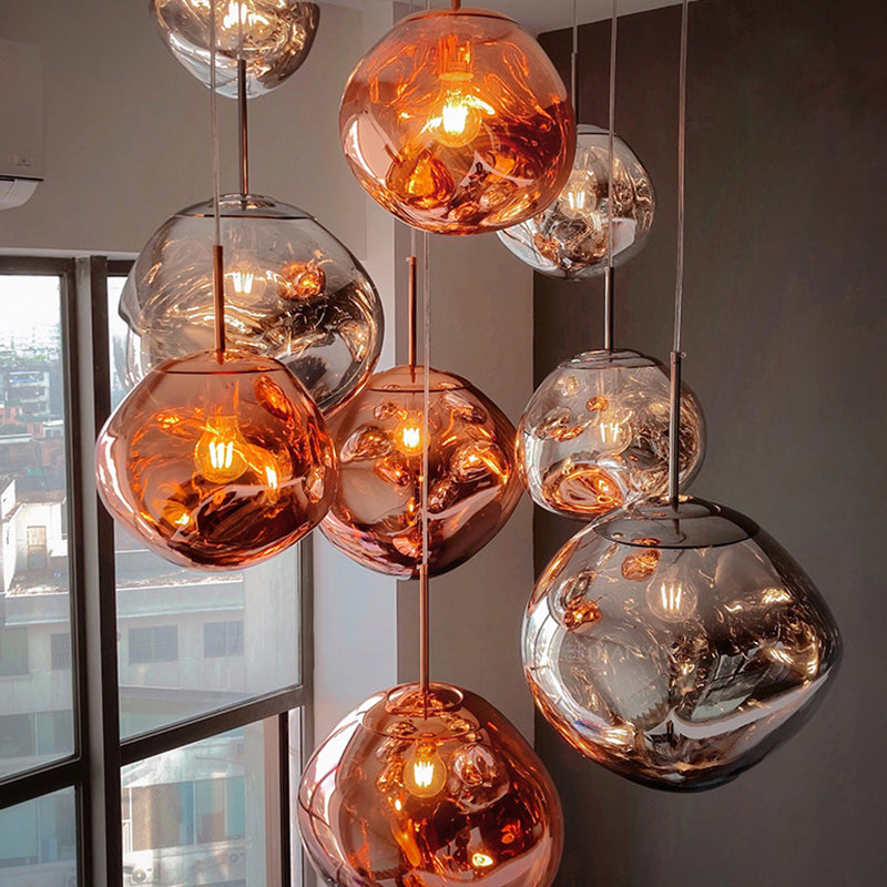 1 pendentif en verre léger Louteurs de plafond modernes pendants suspendus pour la salle à manger