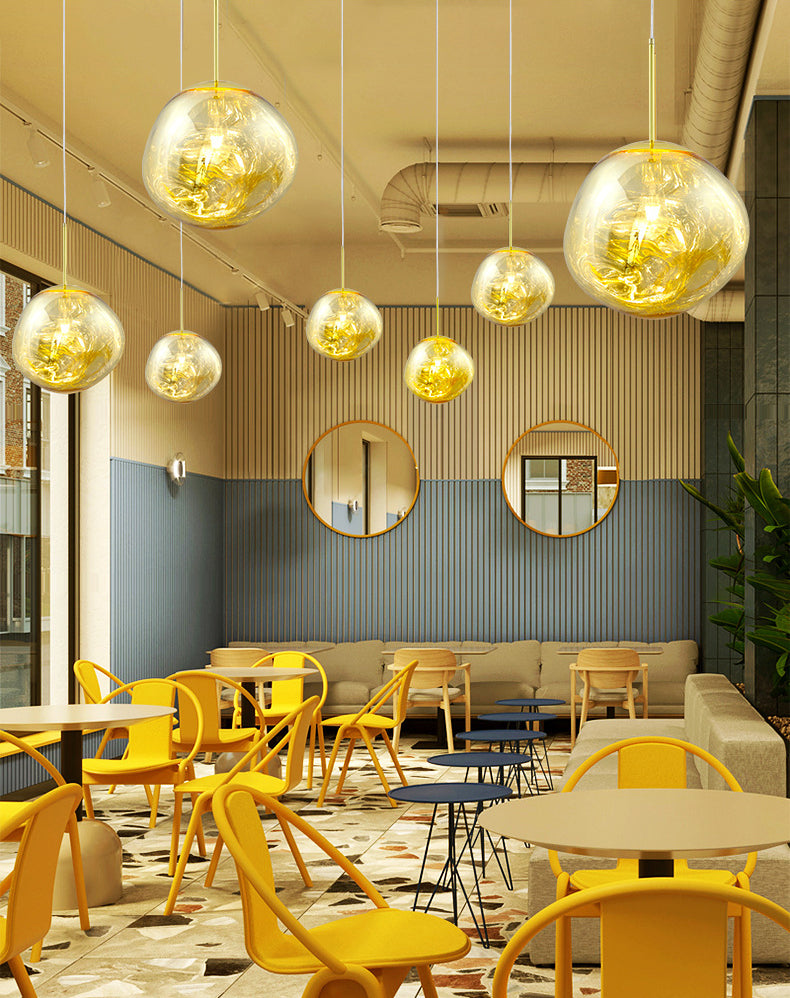 1 Light PVC Pendant Ceiling Lights Modern Pendulum Hanging Pendant Lights for Dining Room