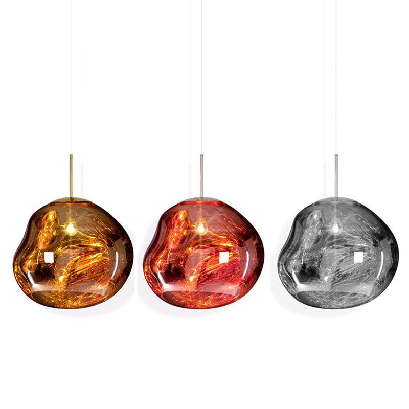 1 leichte Acrylheizenheizleuchten moderne kugelförmige Hanghänge -Anhängerleuchten für Esszimmer