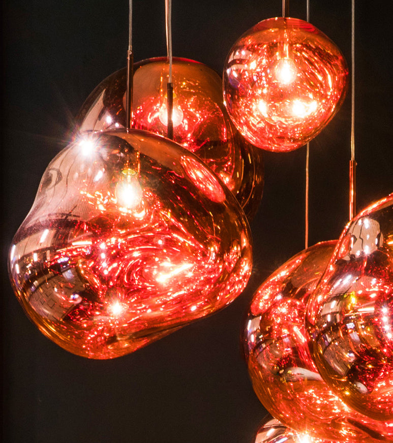1 leichte Acrylheizenheizleuchten moderne kugelförmige Hanghänge -Anhängerleuchten für Esszimmer