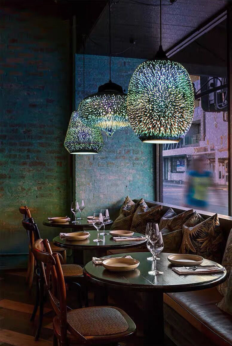 1-Light Blown Glass Suspension Pendant Light Contemporary Style Down Mini Pendant for Dining Room