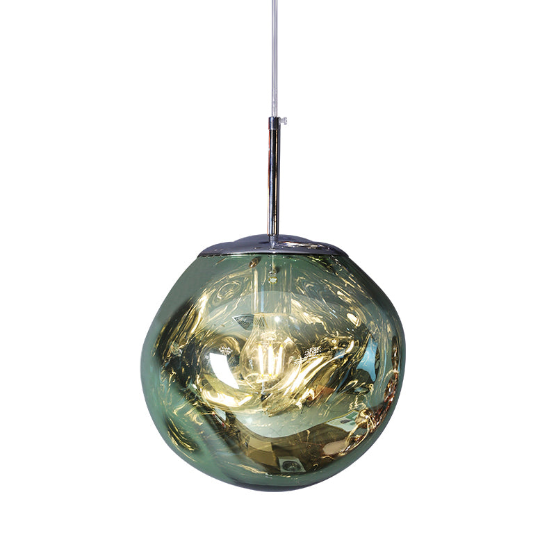 1-Ligth mondgeblazen glazen hanglampverlichtingsarmaturen Minimalisme plafondhanger voor slaapkamer