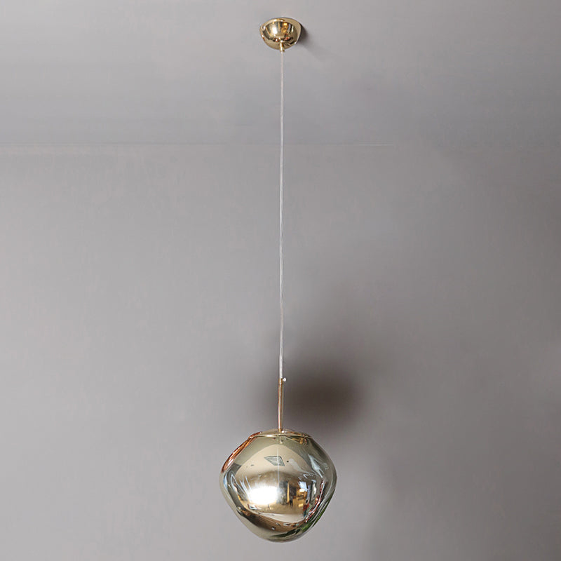 1-Ligth mondgeblazen glazen hanglampverlichtingsarmaturen Minimalisme plafondhanger voor slaapkamer