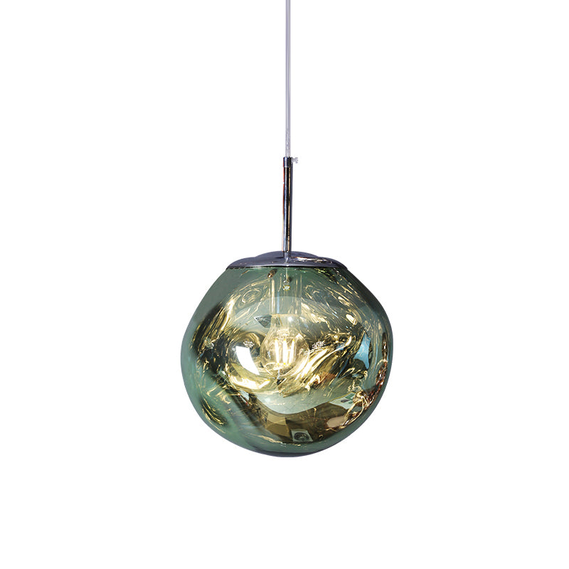 1-Ligth mondgeblazen glazen hanglampverlichtingsarmaturen Minimalisme plafondhanger voor slaapkamer