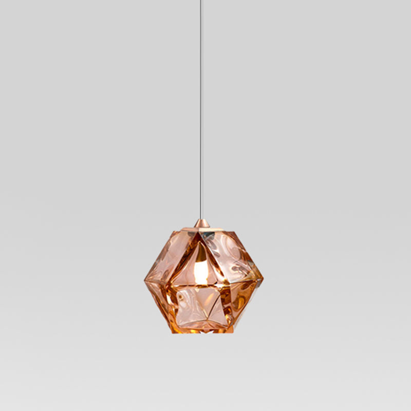 Funzionamento a sospensione in vetro a sospensione in vetro a sospensione a 1 luce Kit di luce a sospensione per sala da pranzo