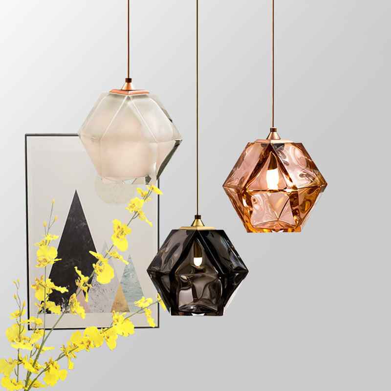 Funzionamento a sospensione in vetro a sospensione in vetro a sospensione a 1 luce Kit di luce a sospensione per sala da pranzo