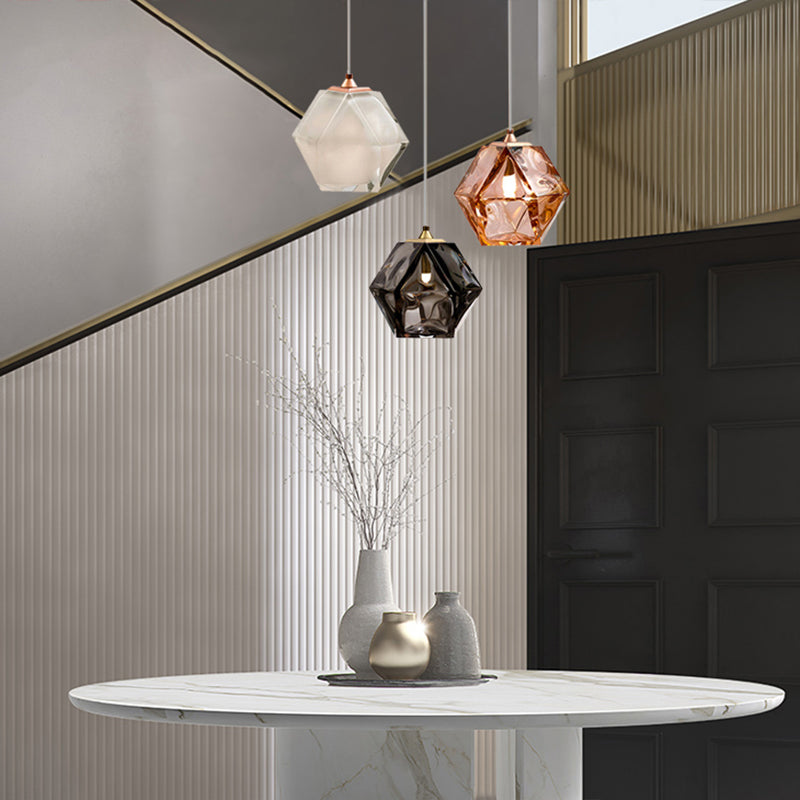 Funzionamento a sospensione in vetro a sospensione in vetro a sospensione a 1 luce Kit di luce a sospensione per sala da pranzo