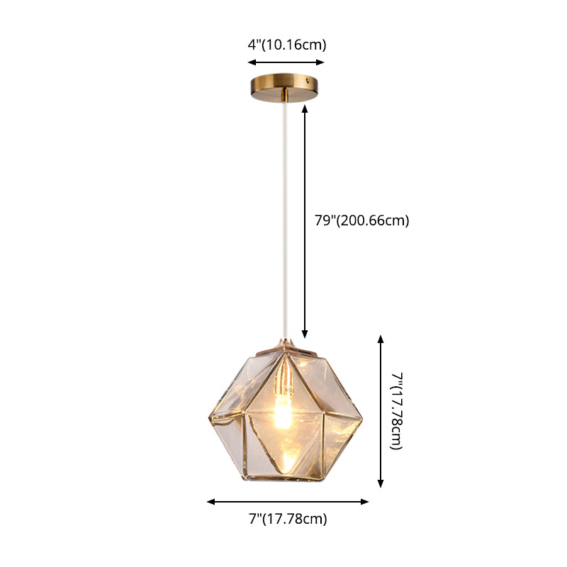 Funzionamento a sospensione in vetro a sospensione in vetro a sospensione a 1 luce Kit di luce a sospensione per sala da pranzo