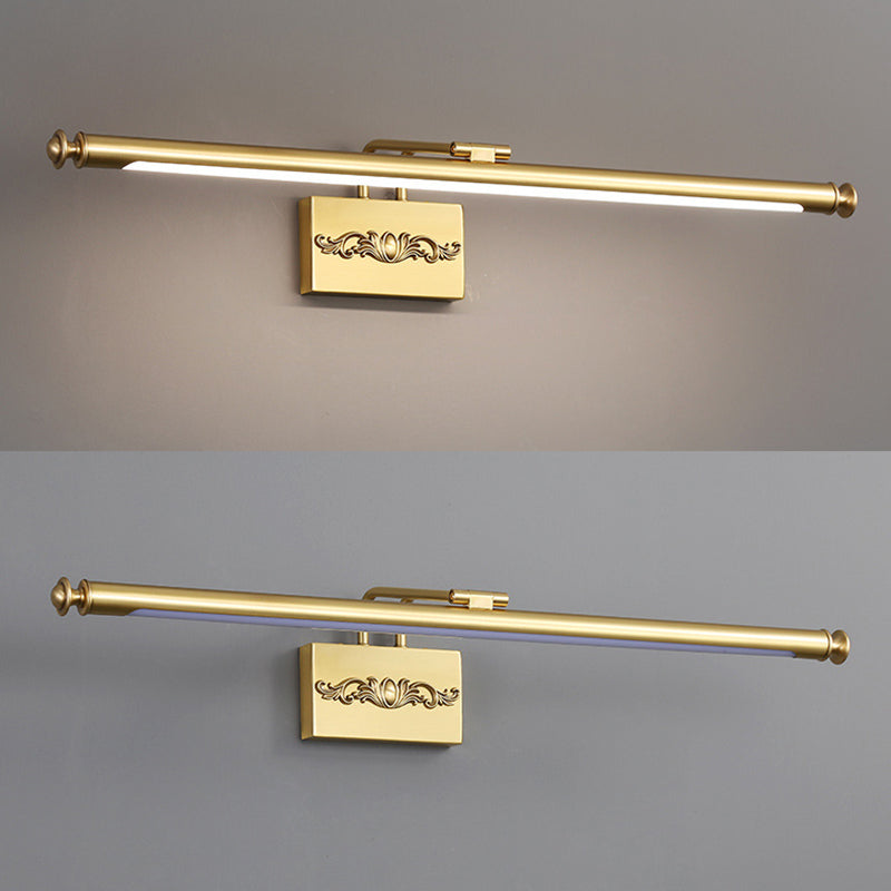 Thin-Line Metal Wall Mounted Lights Modern Wall Lighting Ideas for Bathroom