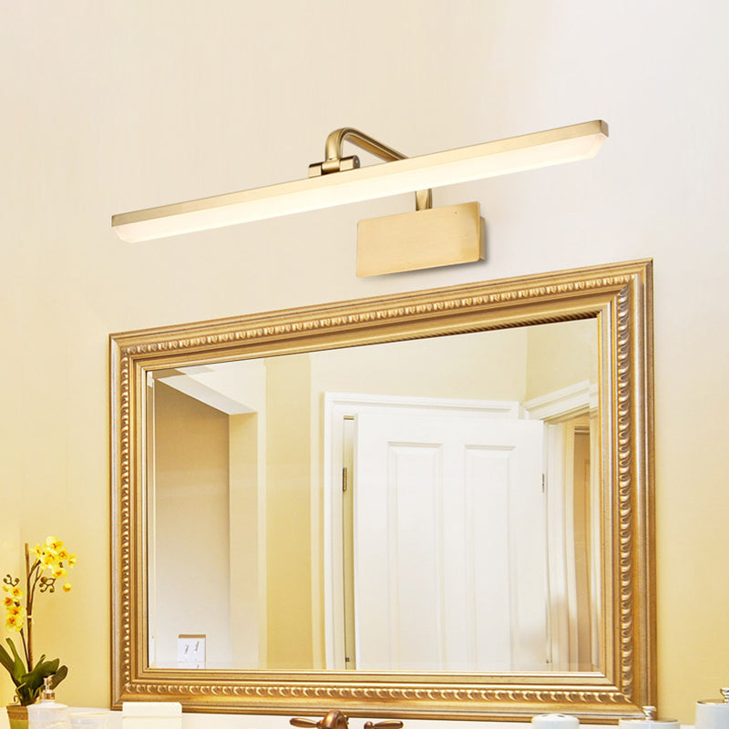 Thin-Line Metal Wall Mounted Lights Contemporary Wall Mounted Light Fixture for Bathroom