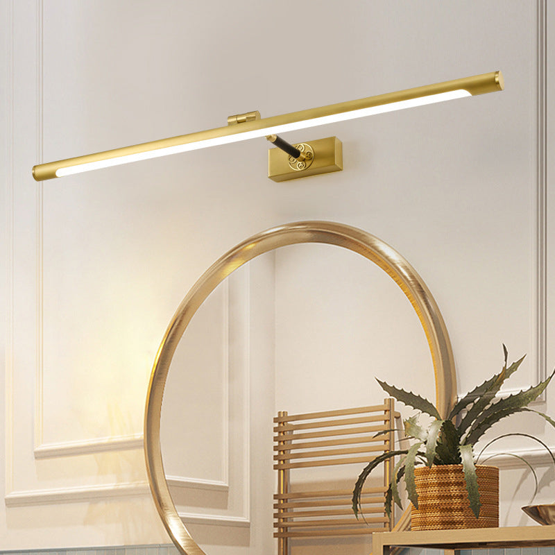 Linear Metal Wall Mounted Lights Contemporary Wall Mounted Light Fixture for Bathroom