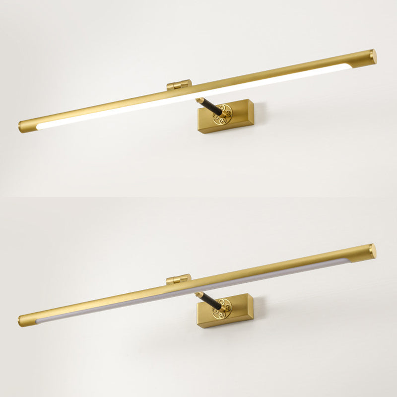 Linear Metal Wall Mounted Lights Contemporary Wall Mounted Light Fixture for Bathroom