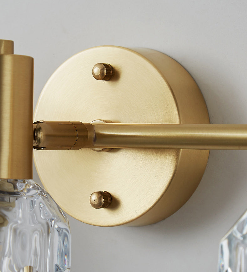 Globe Crystal Mur Murd Lights Modern Mur Mall Éclairage pour la salle de bain