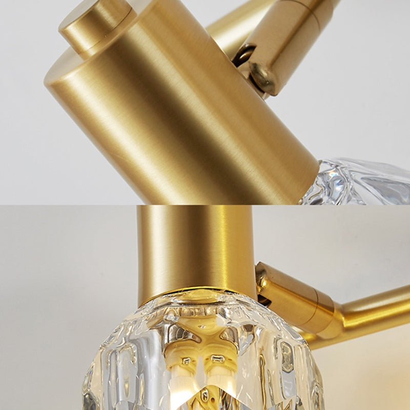 Globe Crystal Mur Murd Lights Modern Mur Mall Éclairage pour la salle de bain