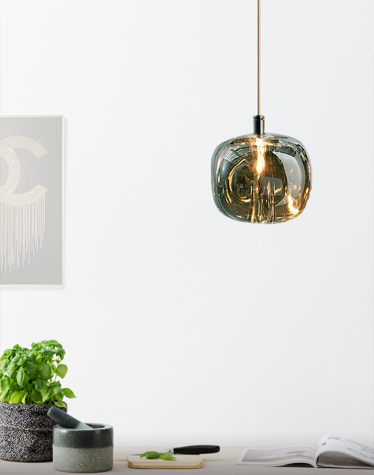Funzionamento a sospensione in vetro a sospensione in vetro a sospensione a 1 luce Kit di luce a sospensione per sala da pranzo