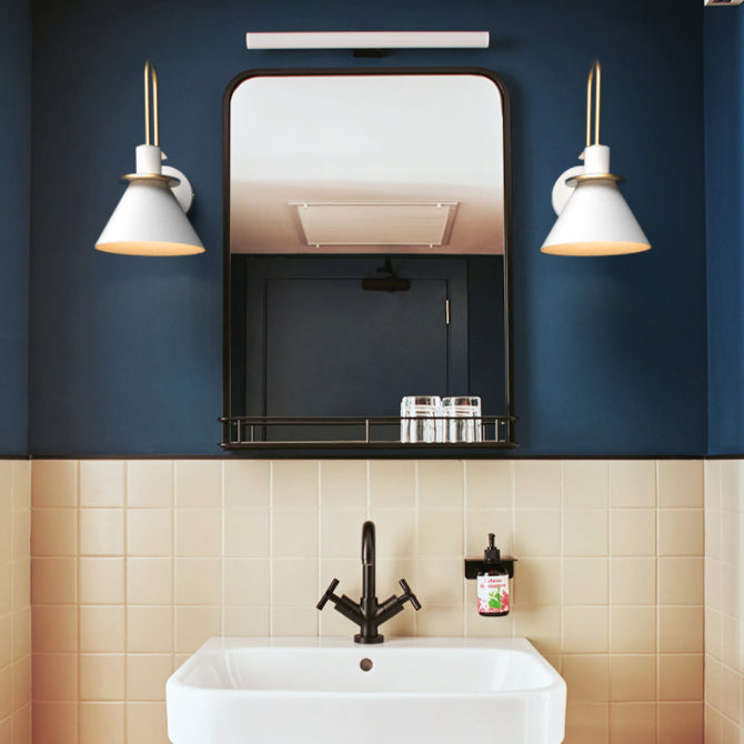 1 Light Metal Wall Mounted Wall Lights Modern Cone Wall Sconces Lighting Fixtures for Bedroom