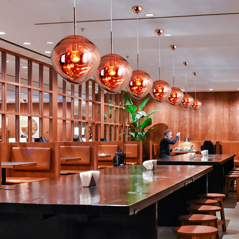 1 pendentif en verre léger Louteurs de plafond modernes pendants suspendus pour la salle à manger