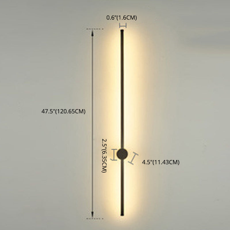 Moderno Minimalista de estilo LED LED LED LEACHIVE LIGHTING LINULACIÓN DEL ALUMINIO DEL ALUMINIO ILUMINACIÓN EN ENCENDIDO NEGRO