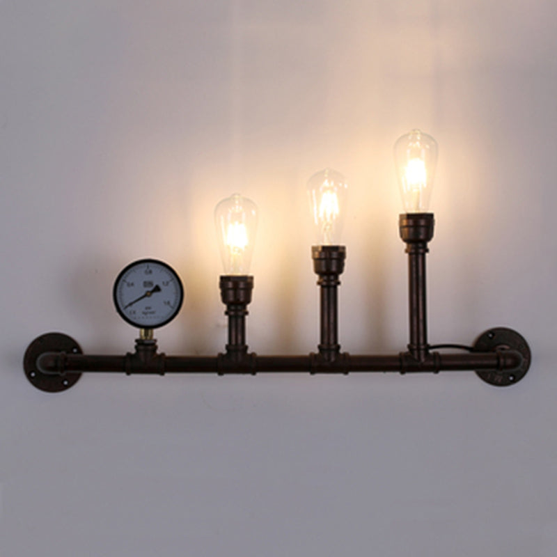 Éclairage de tuyauterie vintage industrielle Éclairage métallique mural métallique pour couloir