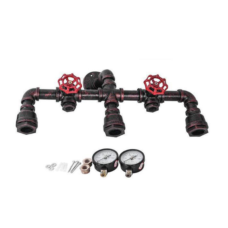 Tuyau et jauge de pression luminaire mural industriel appiculture murale en métal de cuivre industriel pour le restaurant