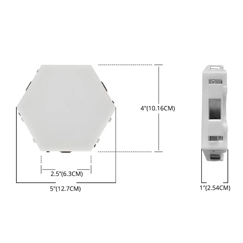 White Honeycomb Wall Sconce Light Decorative Modern Plastic LED Wall Lamp for Living Room