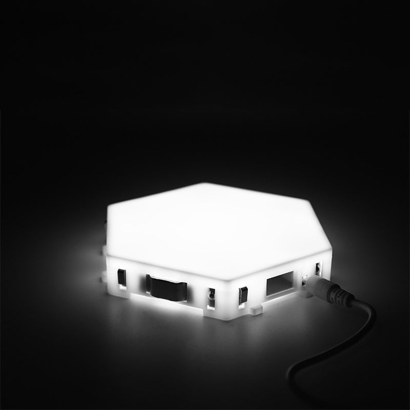 White Honeycomb Wall Sconce Light Decorative Modern Plastic LED Wall Lamp for Living Room