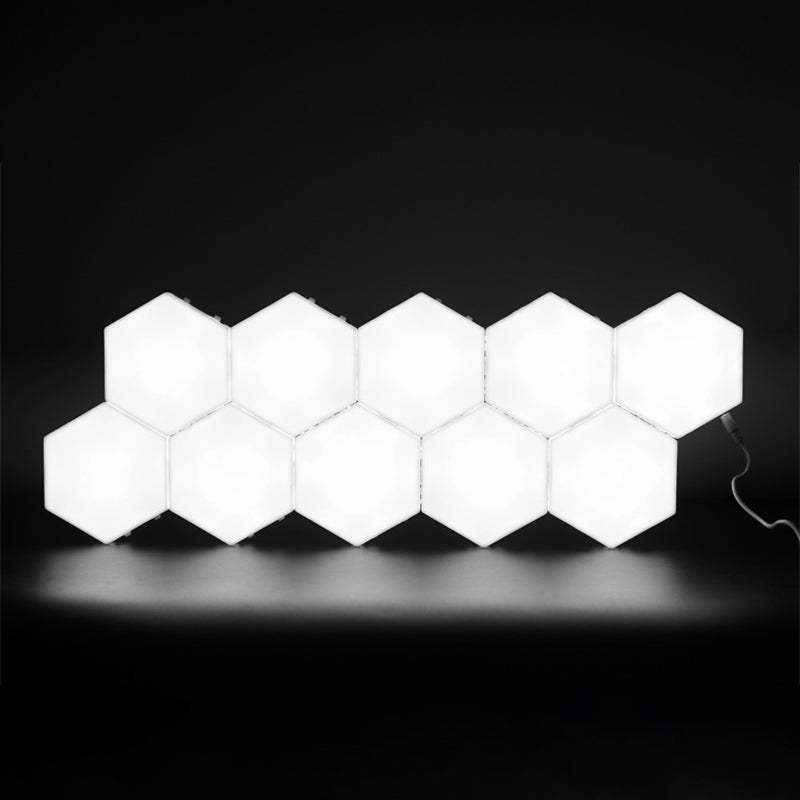 White Honeycomb Wall Sconce Light Decorative Modern Plastic LED Wall Lamp for Living Room