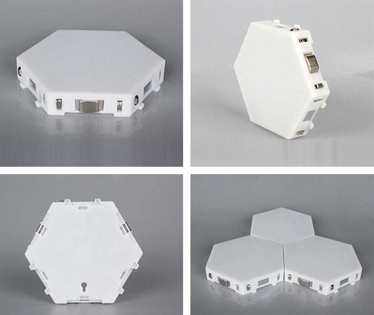 White Honeycomb Wall Sconce Light Decorative Modern Plastic LED Wall Lamp for Living Room