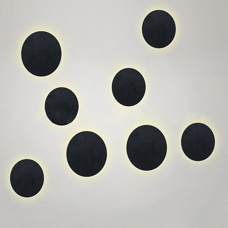 NOVERTY LAMPAGGIO LED MIMINALISTRO SCONCE LAMPARE NERO ECLIPSE SOLAR ECLIPSE ALLUNE