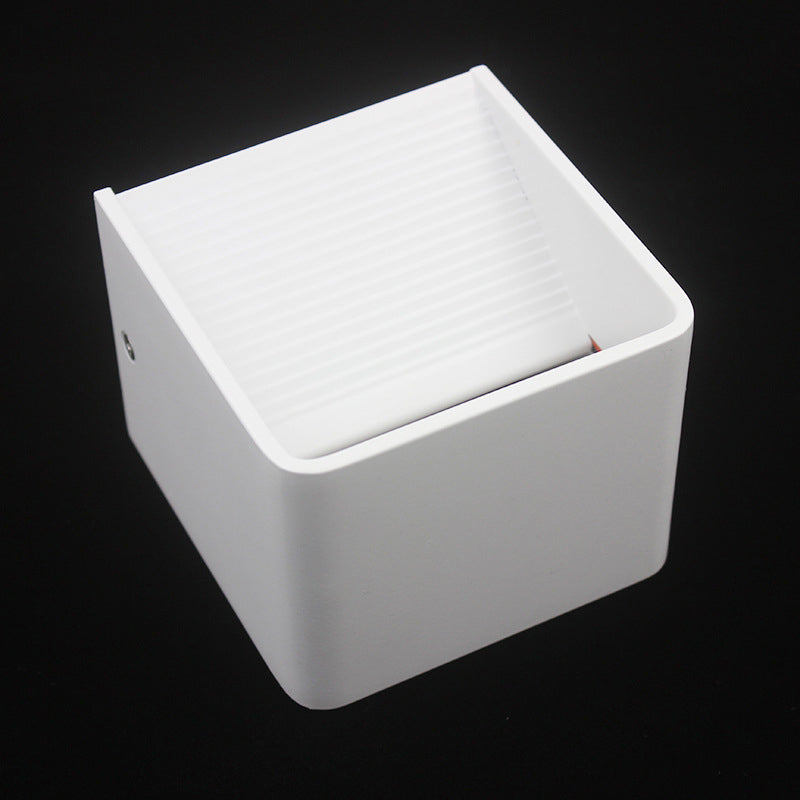 Luz de la pared LED contemporánea de la pared de la pared de cubo de aluminio para el pasaje