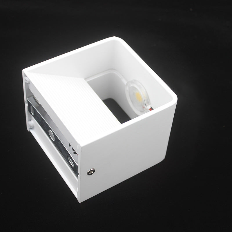 Luz de la pared LED contemporánea de la pared de la pared de cubo de aluminio para el pasaje