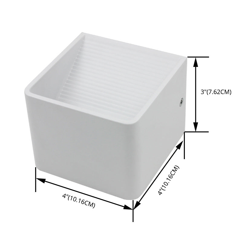 Luz de la pared LED contemporánea de la pared de la pared de cubo de aluminio para el pasaje