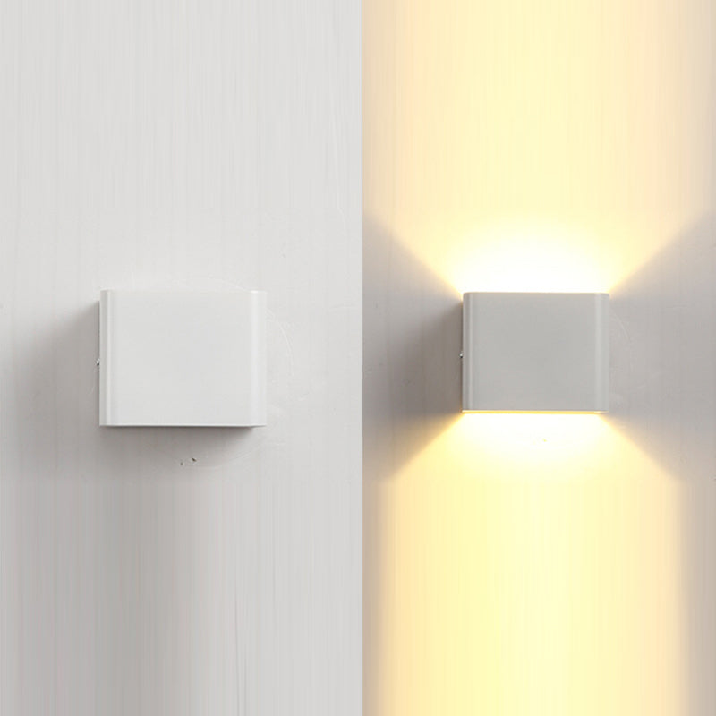 Luz de la pared LED contemporánea de la pared de la pared de cubo de aluminio para el pasaje