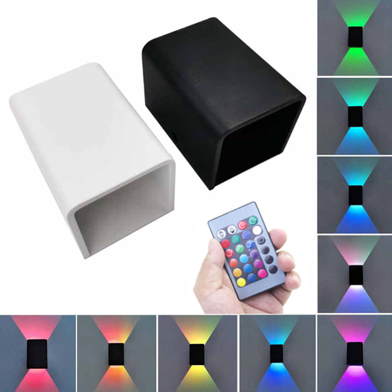 Aluminum Box Wall Sconce Simple Style LED Up and Down Wall Light for Hallway