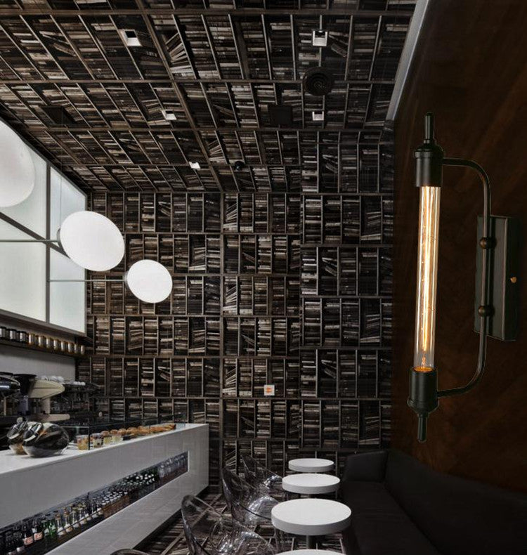 Retro Industrial Style Water Pipe Wall Mounted Lights Metallic Wall Mounted Lamp for Bar