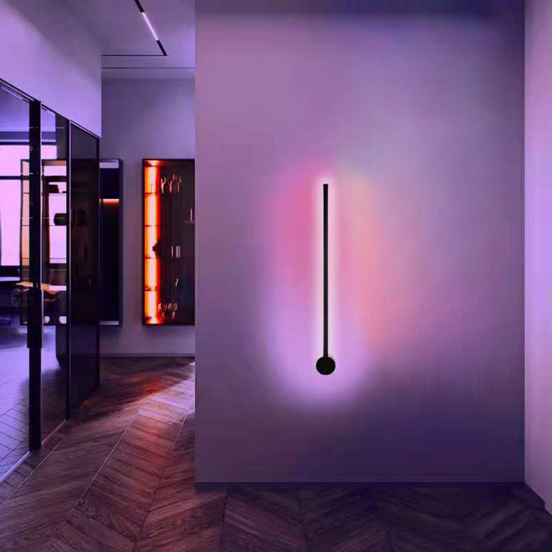 Moderne minimalistische stijl lineaire LED -wand gemonteerd verlichtingsarmatuur aluminium wand sconce verlichting voor woonkamer