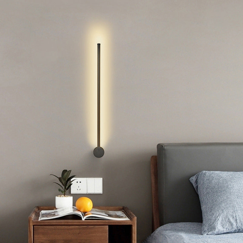 Moderne minimalistische stijl lineaire LED -wand gemonteerd verlichtingsarmatuur aluminium wand sconce verlichting voor woonkamer