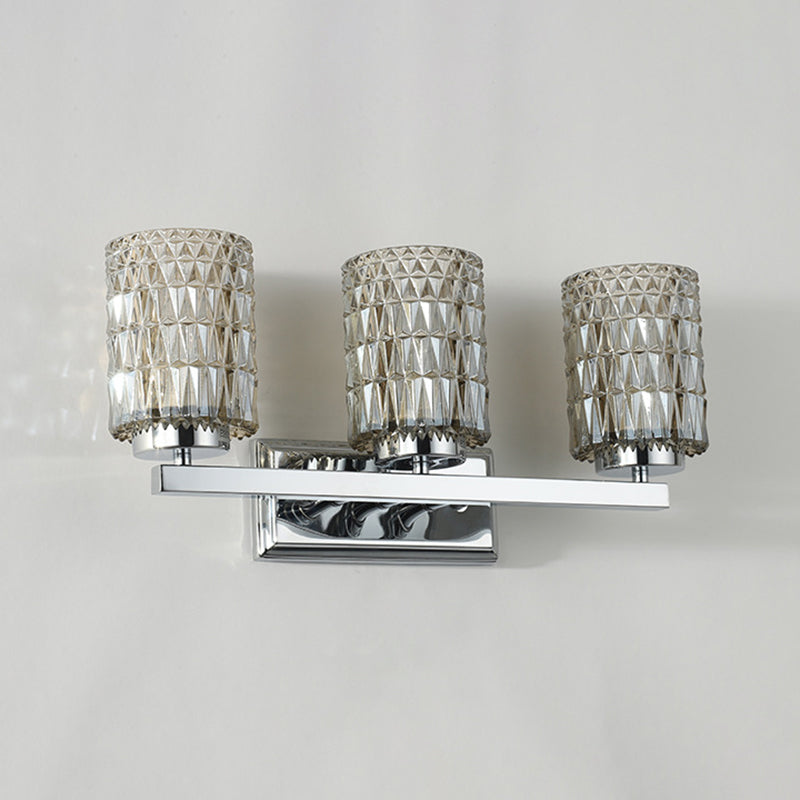 Lampe à vanité cylindrique à 3 légers