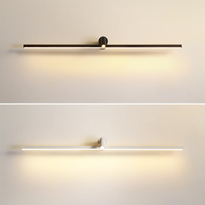 Simplicity Elongated Vanity Mirror Lights Metallic Wall Light Fixtures for Bathroom