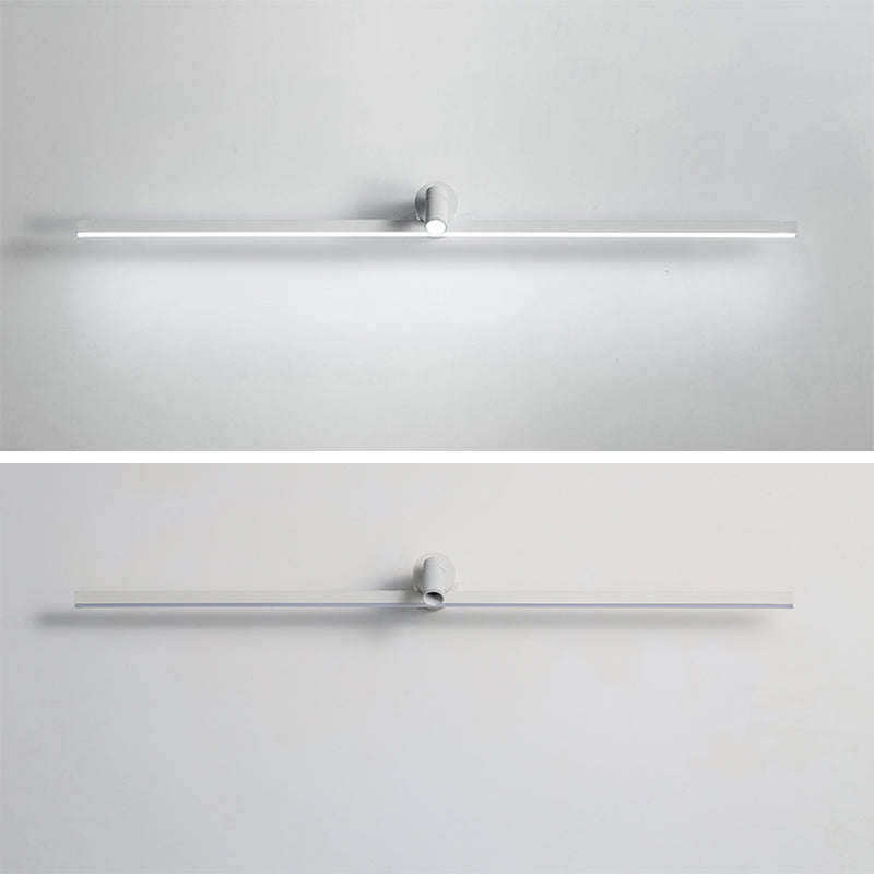Simplicity Elongated Vanity Mirror Lights Metallic Wall Light Fixtures for Bathroom
