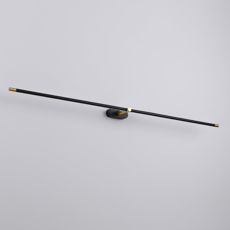 Simplicité Mirror de vanité allongée lumineuses luminaires muraux acryliques pour salle de bain