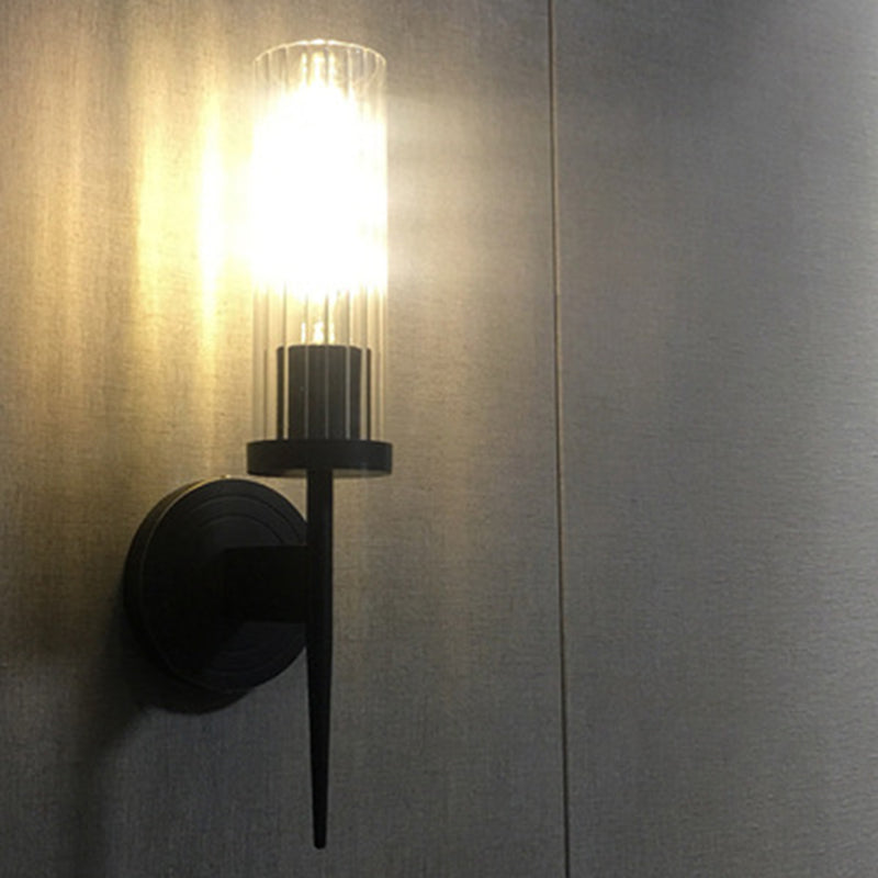 Simplicité traditionnelle Vanité Vanité Lumières Lumières murales en verre Mount d'éclairage pour salle de bain